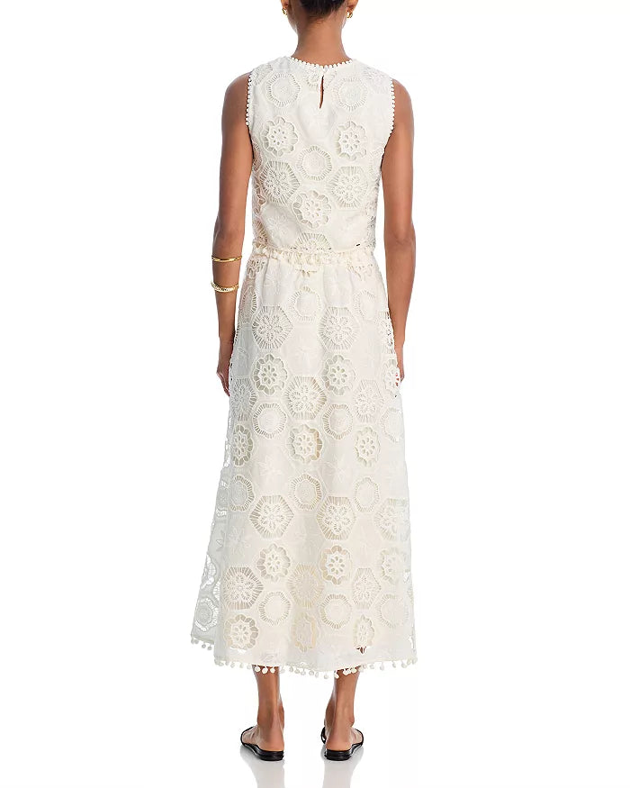 Sleeveless Lace Skirt Set