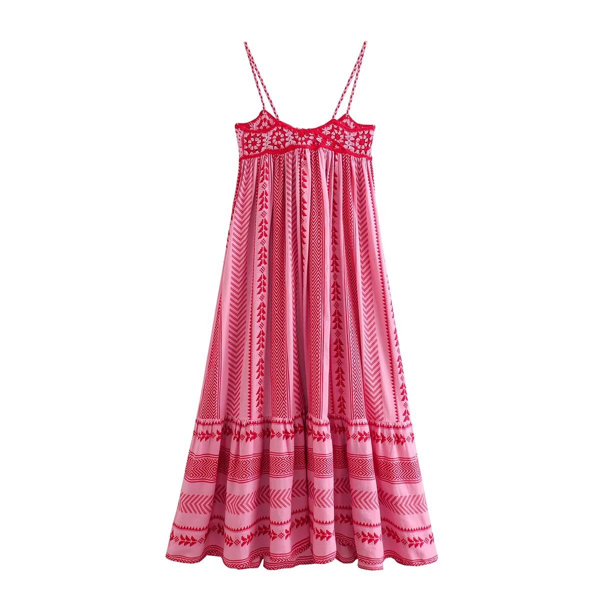 Crochet patchwork suspender skirt