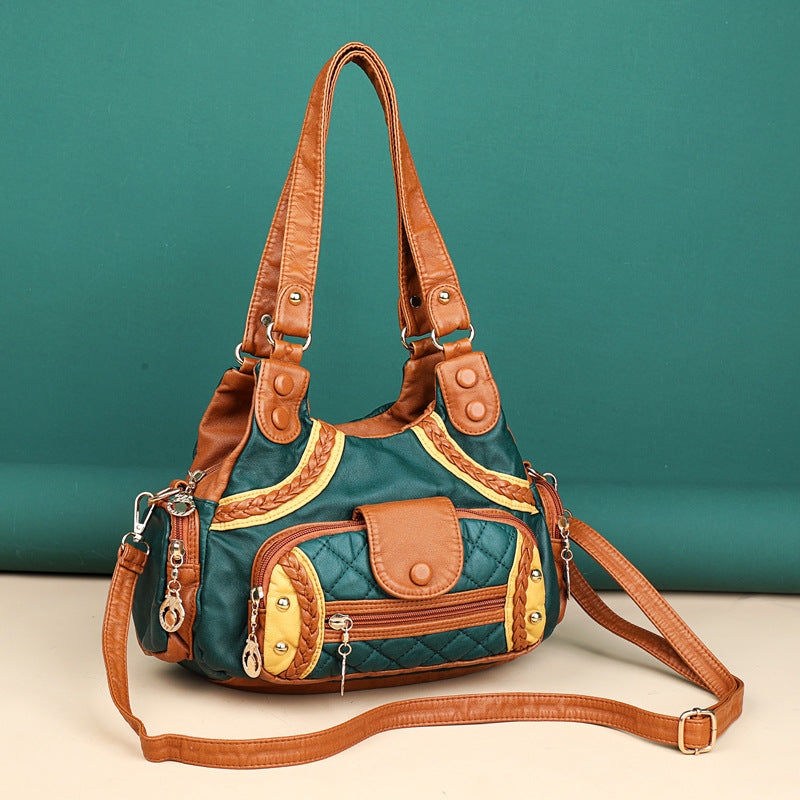 Fashion soft leather tote bag
