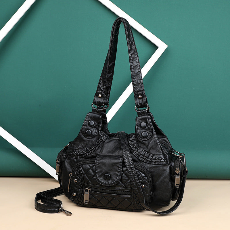 Fashion soft leather tote bag