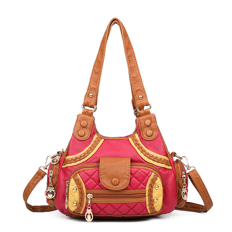 Fashion soft leather tote bag