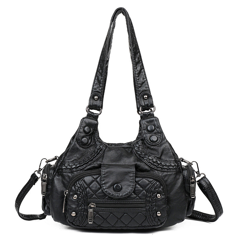 Fashion soft leather tote bag