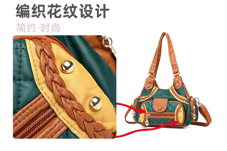 Fashion soft leather tote bag