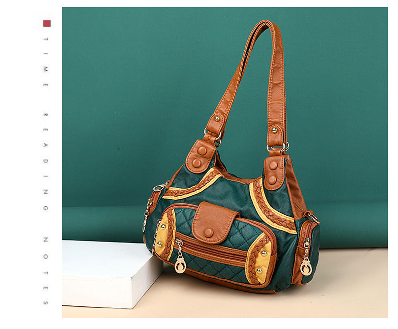 Fashion soft leather tote bag