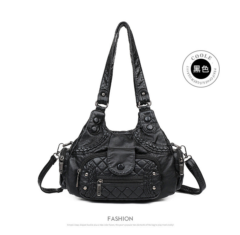 Fashion soft leather tote bag