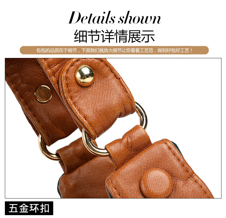Fashion soft leather tote bag