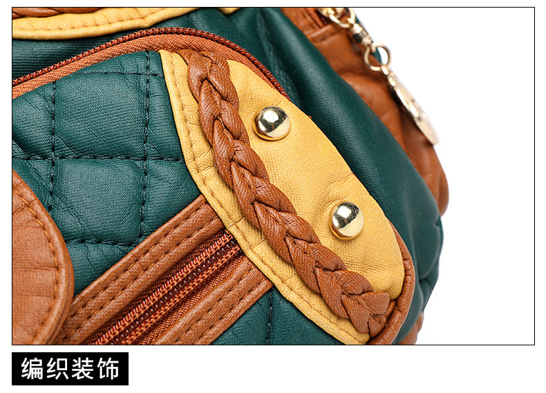 Fashion soft leather tote bag