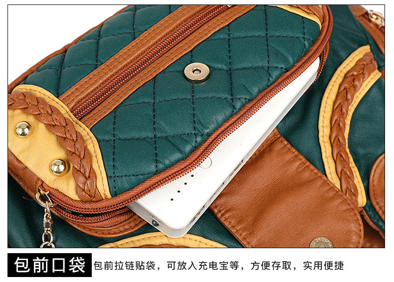 Fashion soft leather tote bag