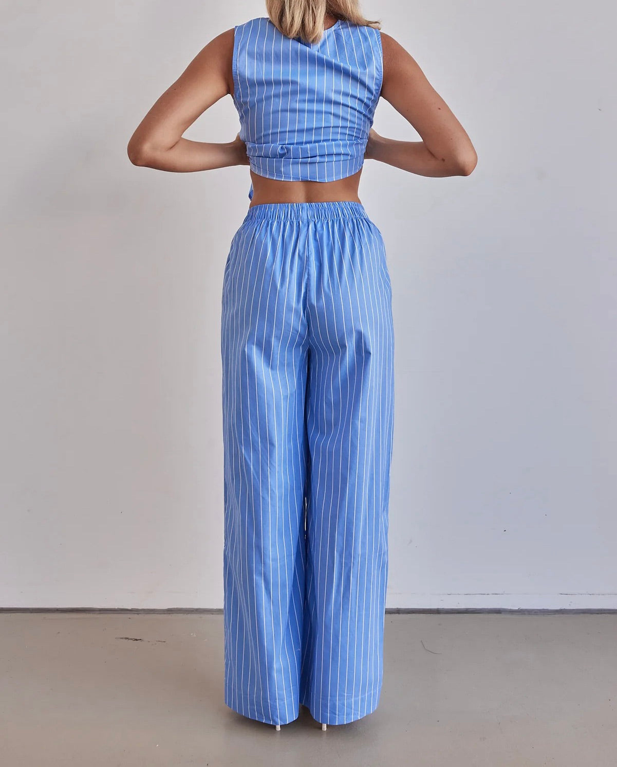 2025 New Blue Bow Suit
