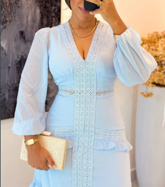 Elegant lace long dress