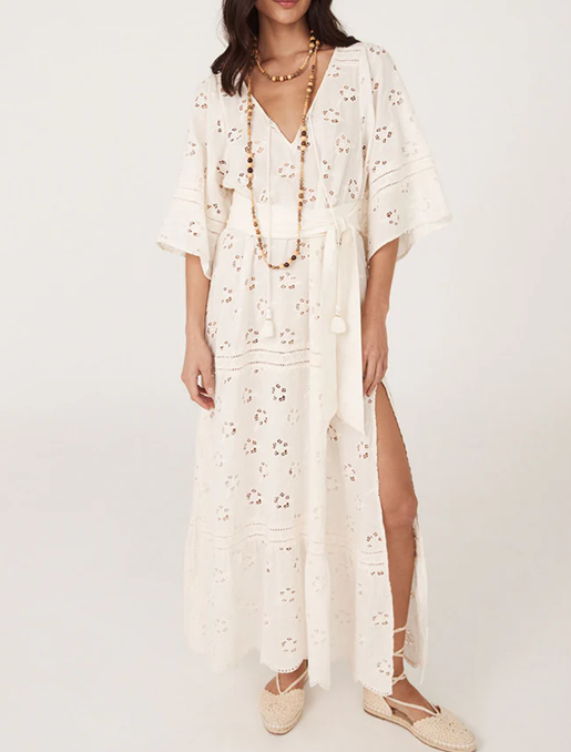 Hollow flower dress