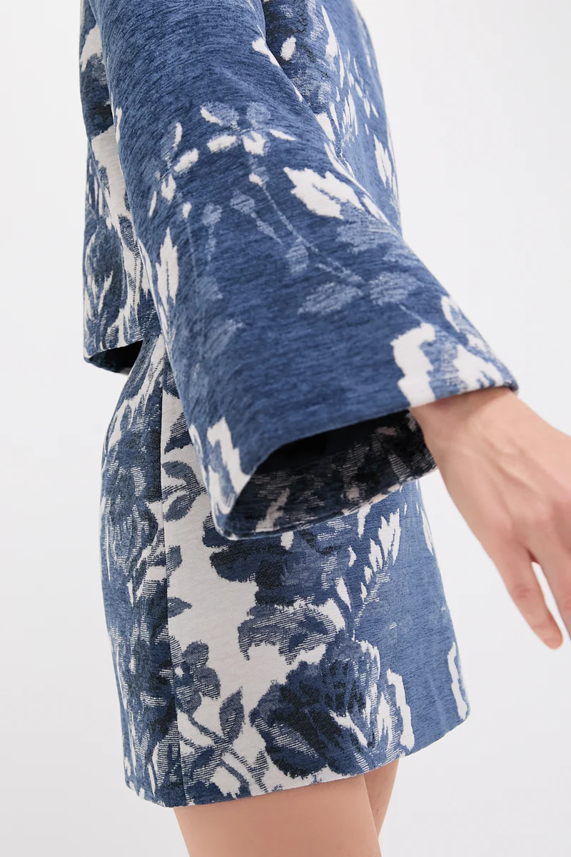 Indigo Reflection Knit Jacquard Suit