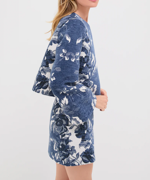 Indigo Reflection Knit Jacquard Suit