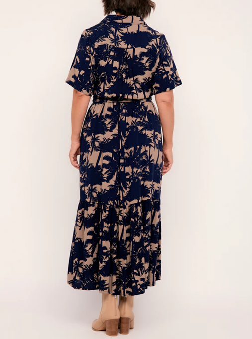 Elegant Midi Dress In Dusk