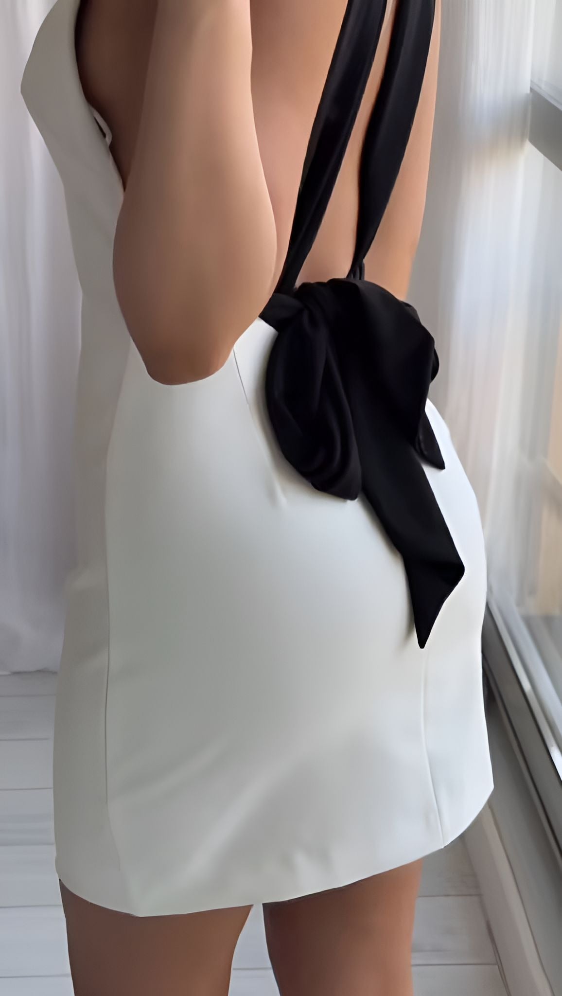Tie Back Mini Dress