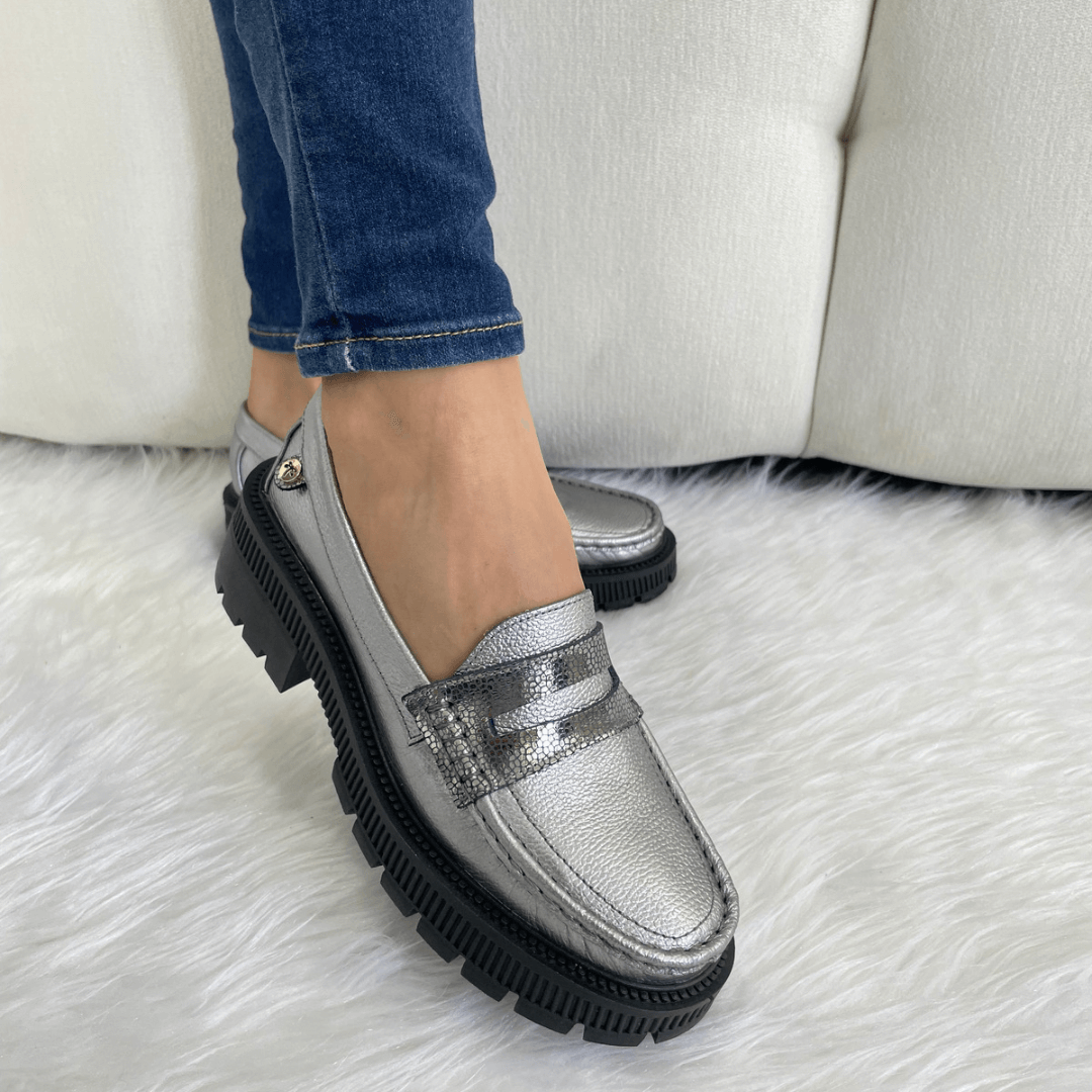 Gray Vintage Loafers