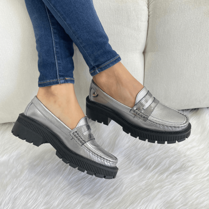Gray Vintage Loafers