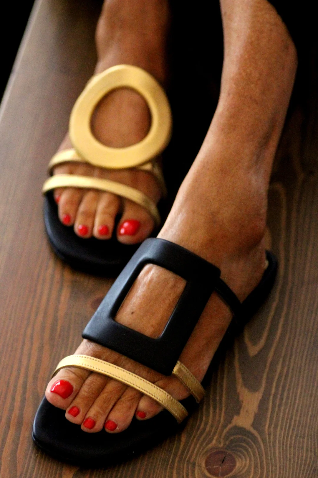 Asymmetric Design Sandals