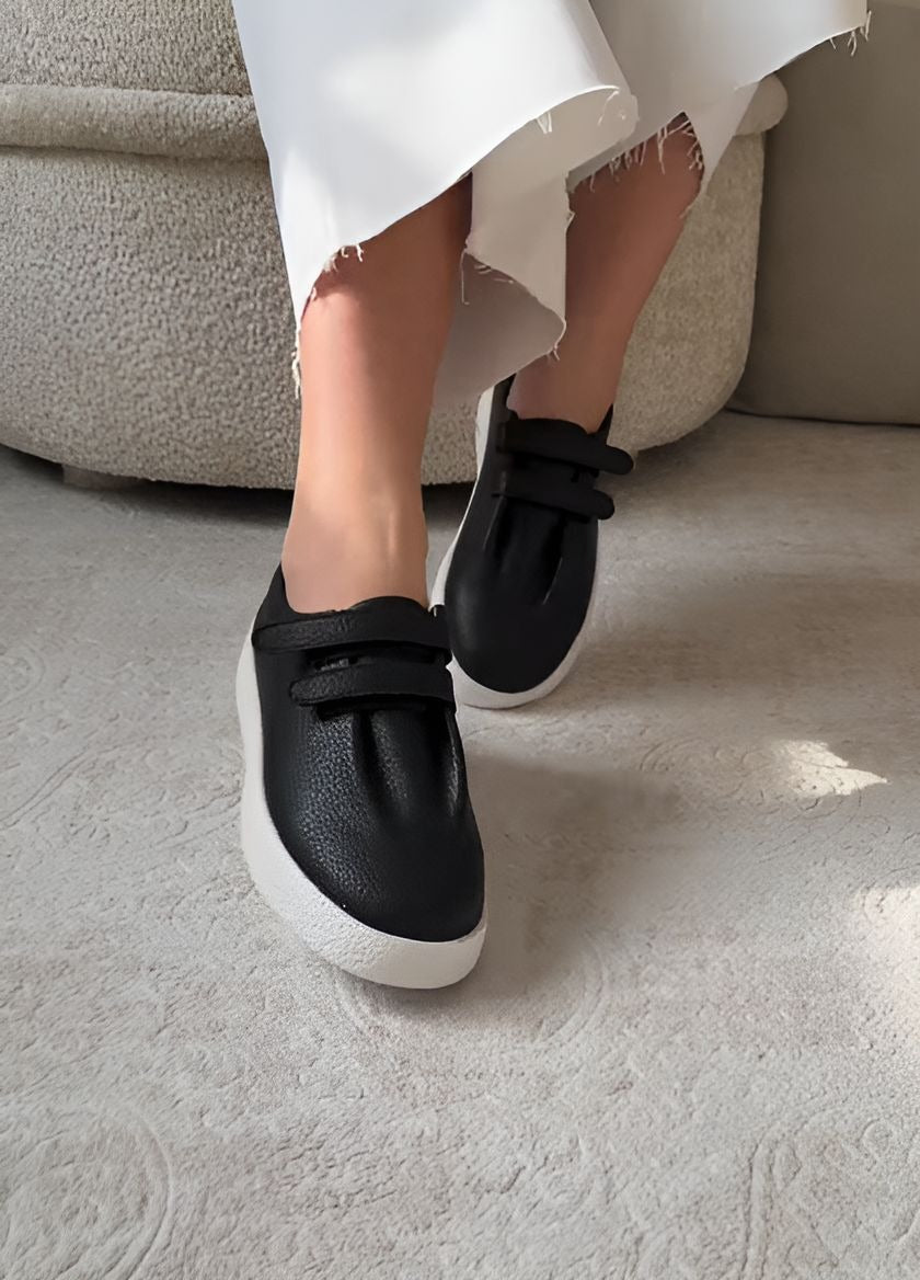 Velcro Soft Leather Women's Shoes