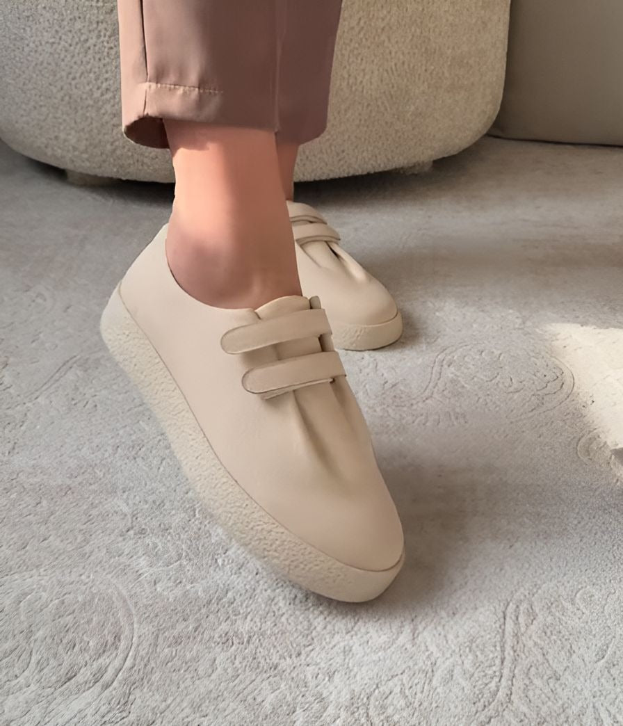Velcro Soft Leather Women's Shoes