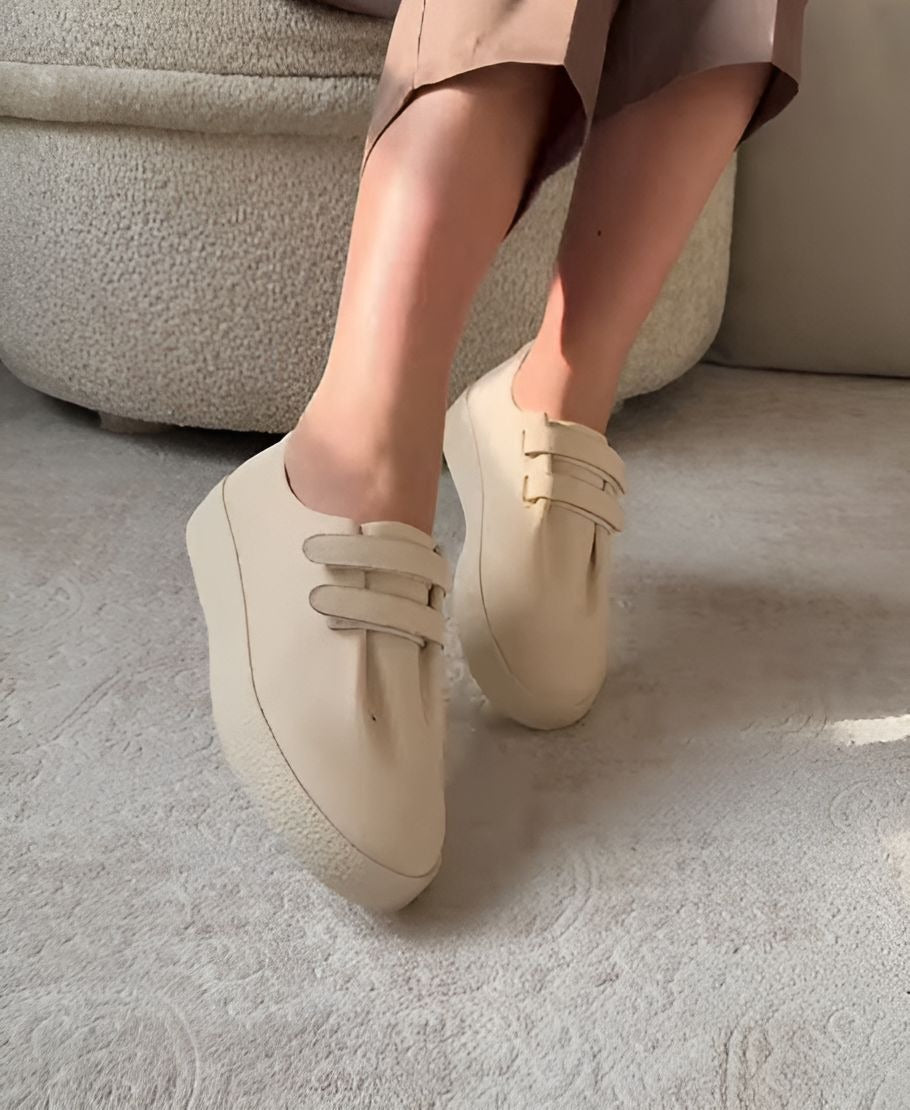Velcro Soft Leather Women's Shoes