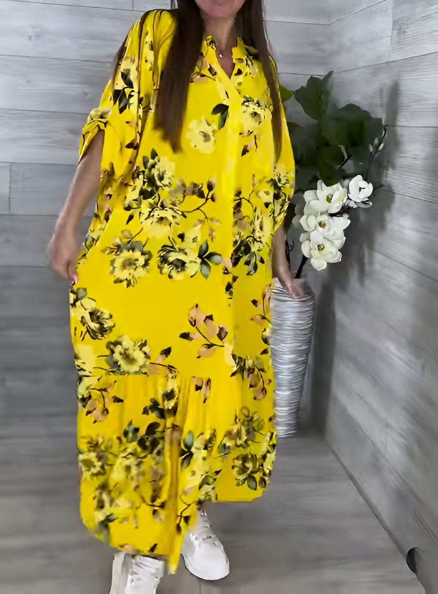 Floral Print Comfort Dress
