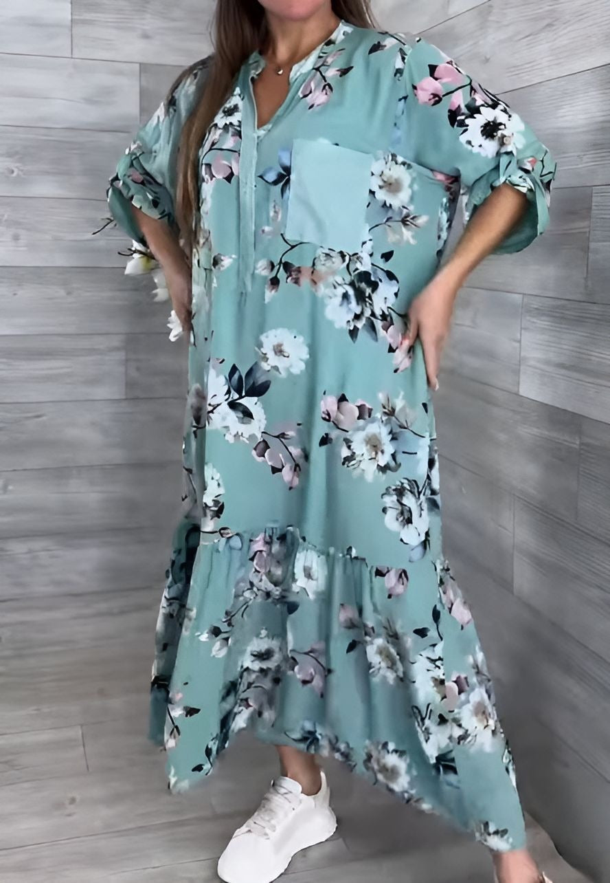 Floral Print Comfort Dress