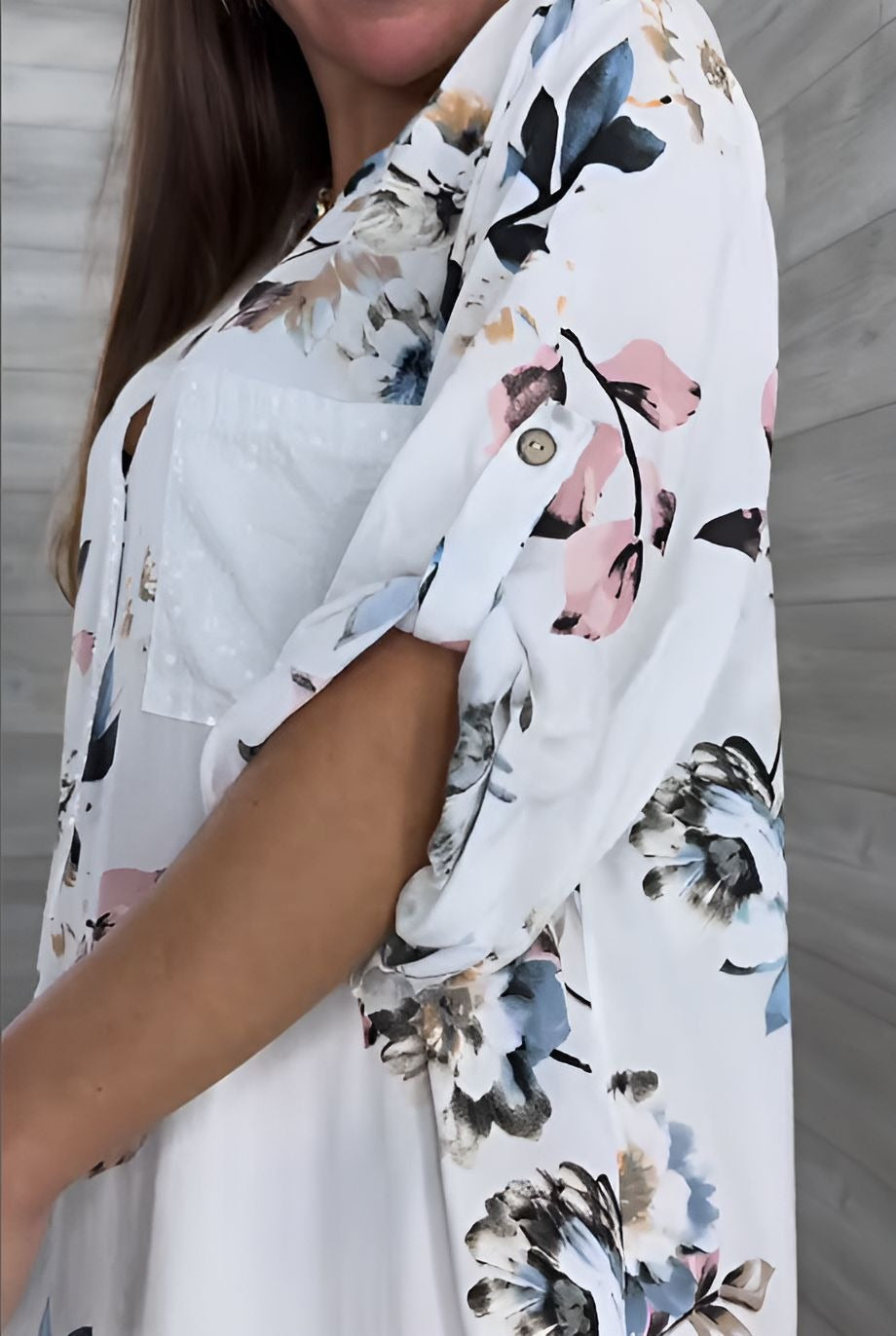 Floral Print Comfort Dress