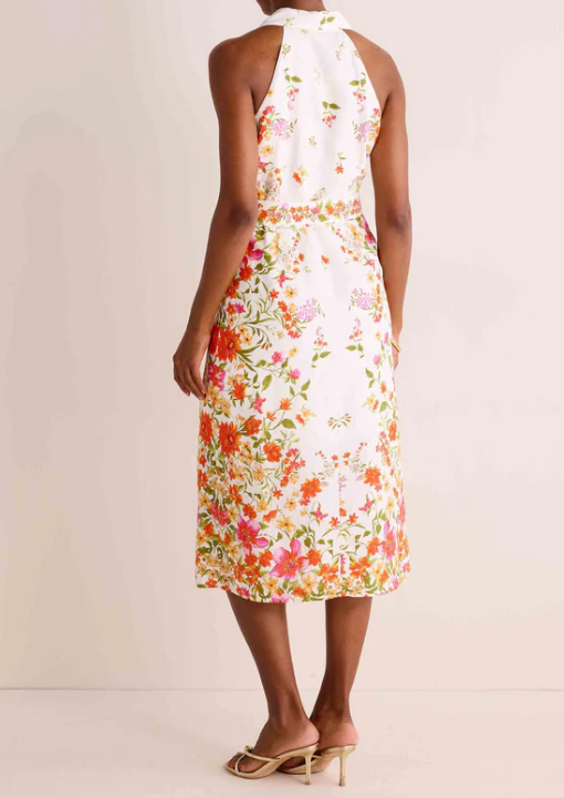 Sleeveless Floral Print Dress