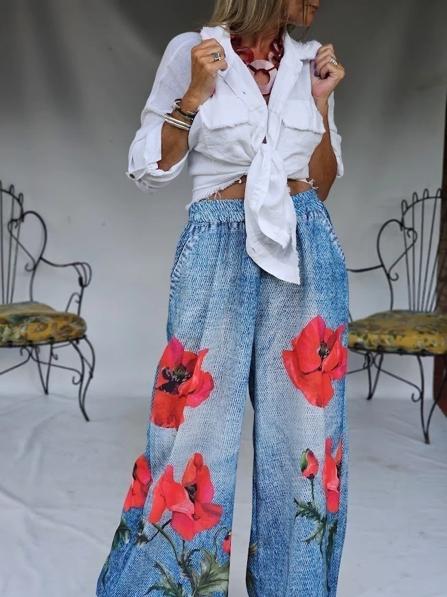 Printed Pattern Casual Pants