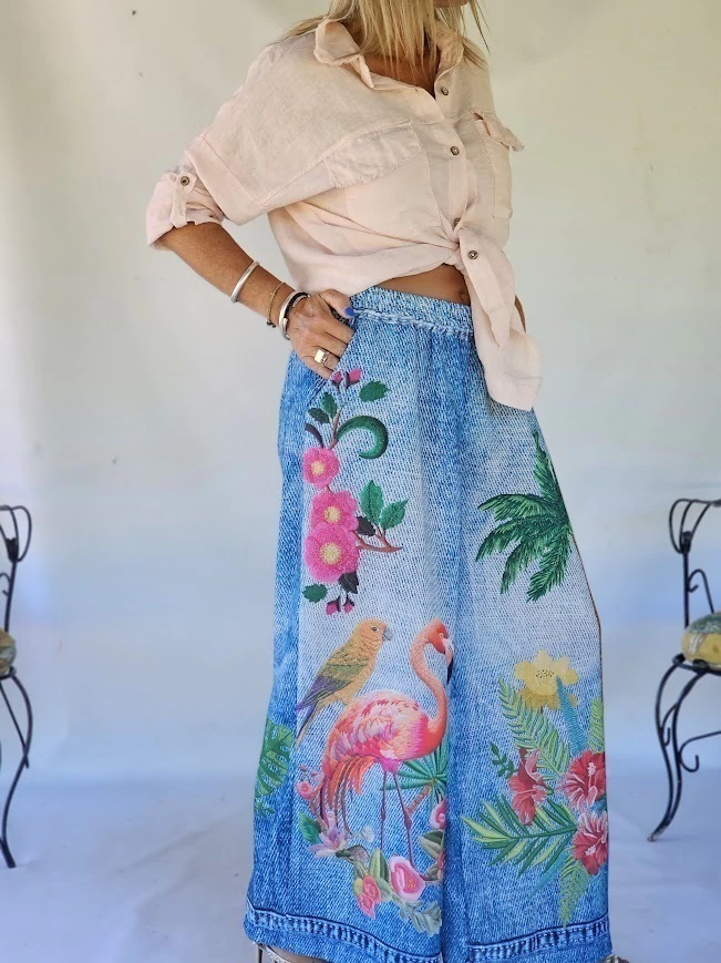 Printed Pattern Casual Pants