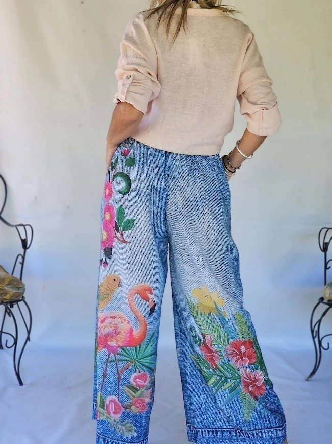 Printed Pattern Casual Pants