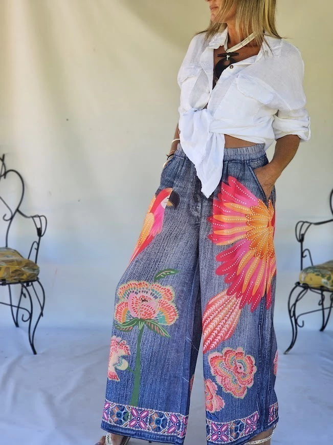 Printed Pattern Casual Pants