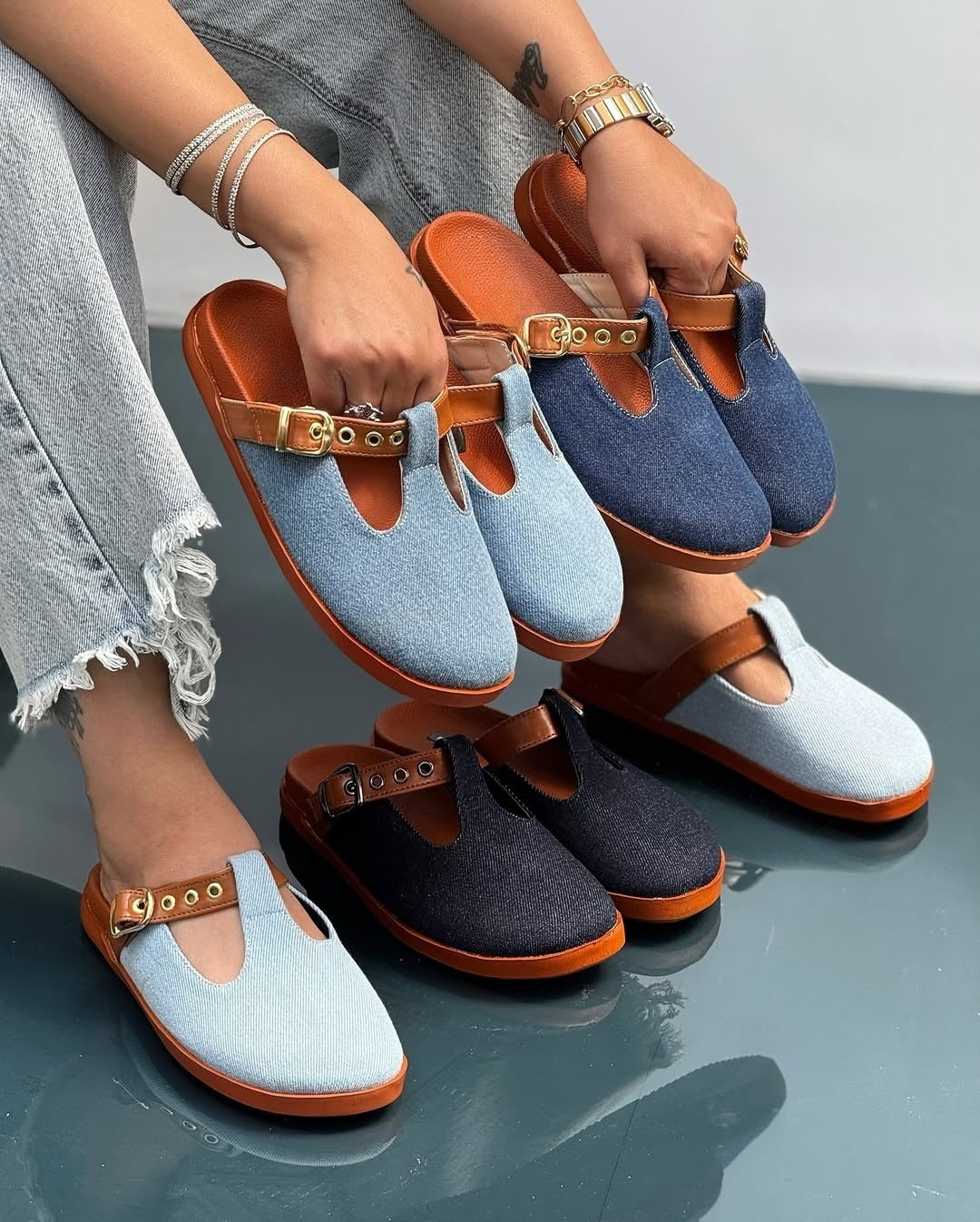Denim Comfortable Women Slippers