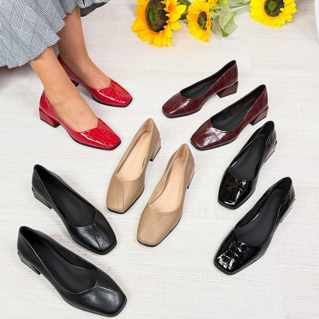 High Quality Leather Block Heel Sandals