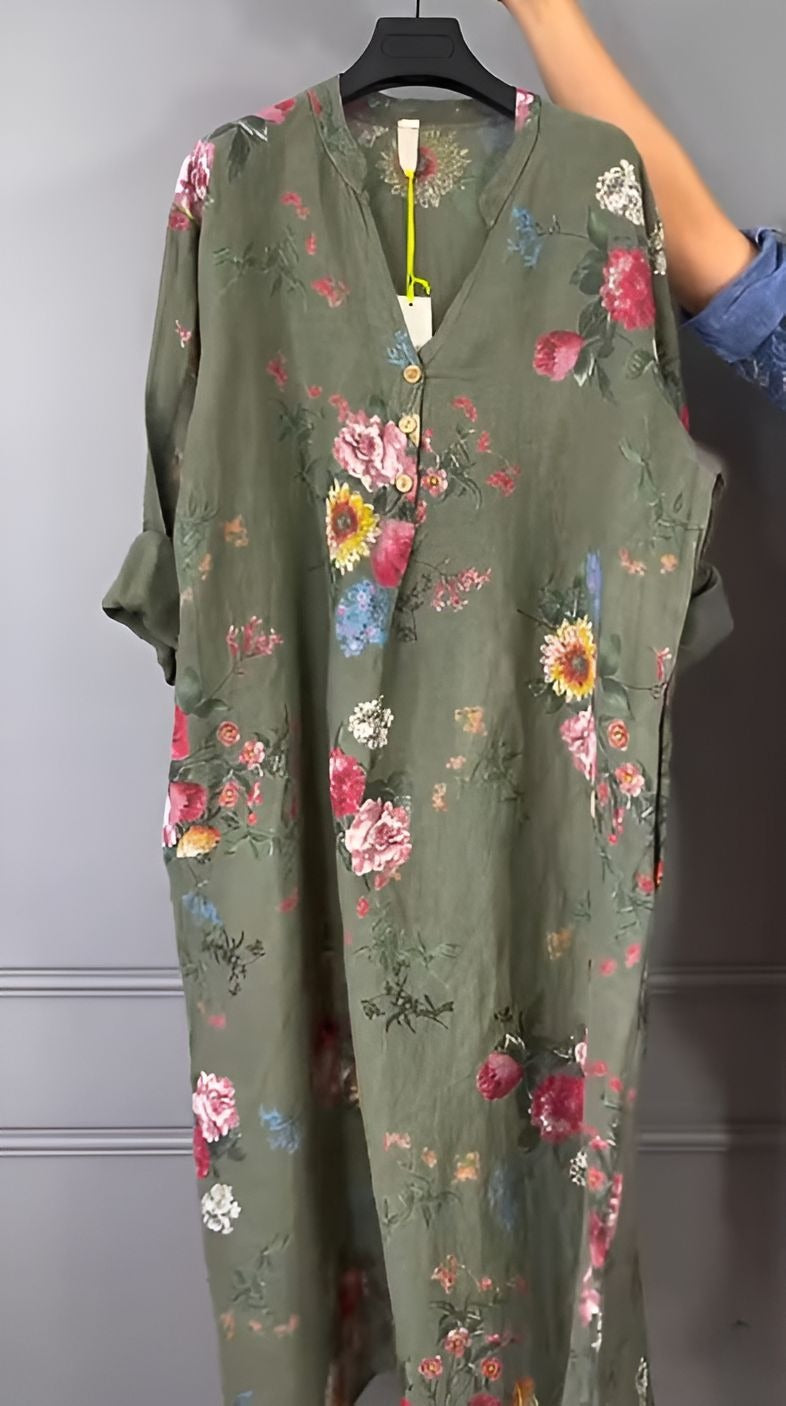 Floral Print Comfort Dress