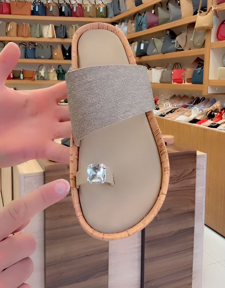 Rhinestone Comfortable Women Slippers