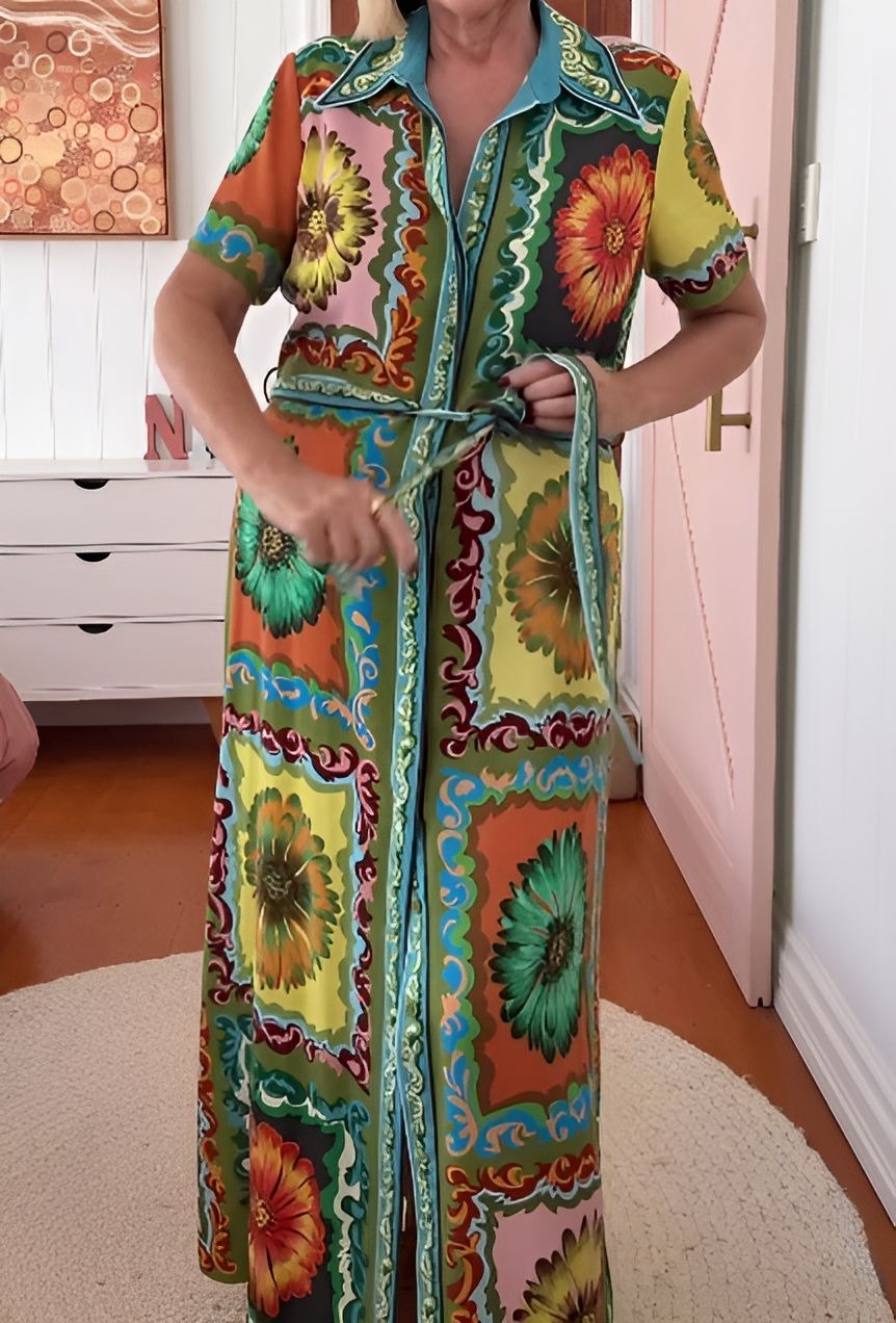 Colorful Printed Dress