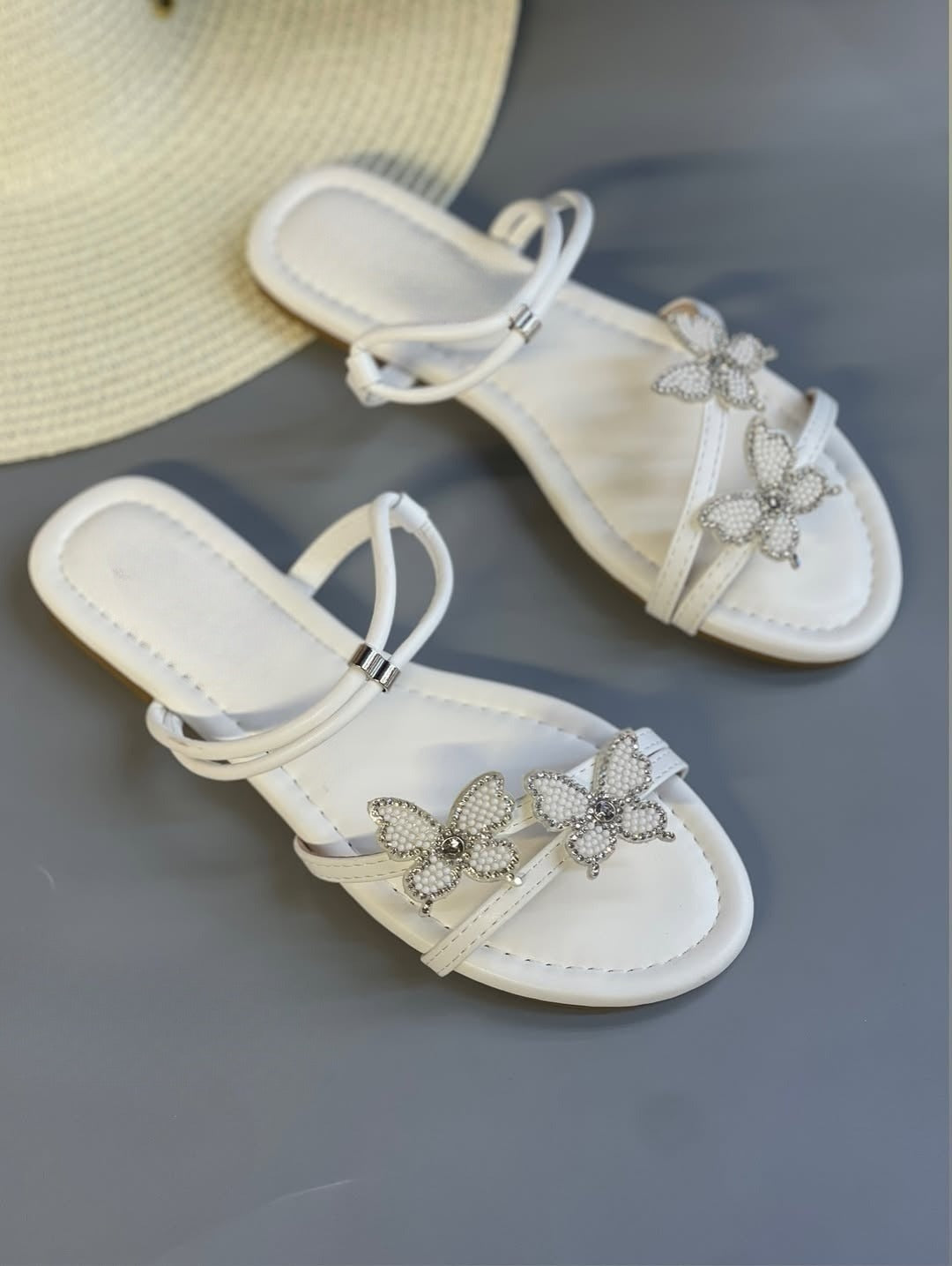 Elegant Butterfly Flat Sandals