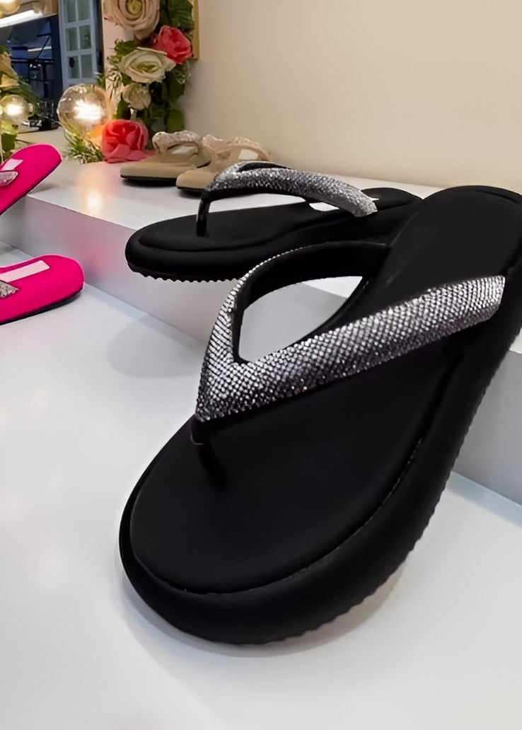 Rhinestone Flip-Flops