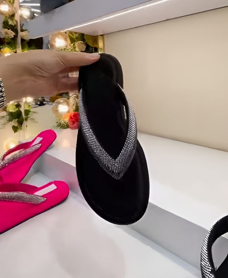 Rhinestone Flip-Flops