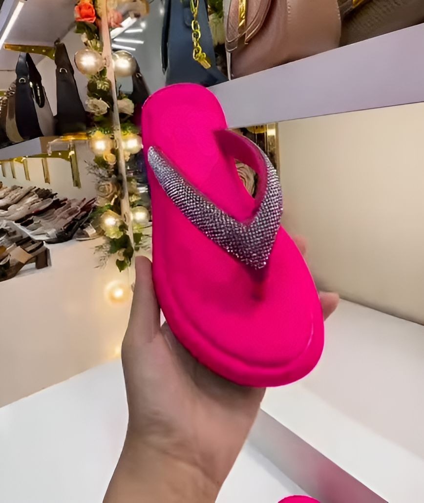 Rhinestone Flip-Flops
