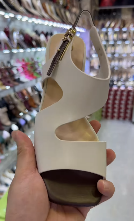 Soft Leather Square Heel Sandals