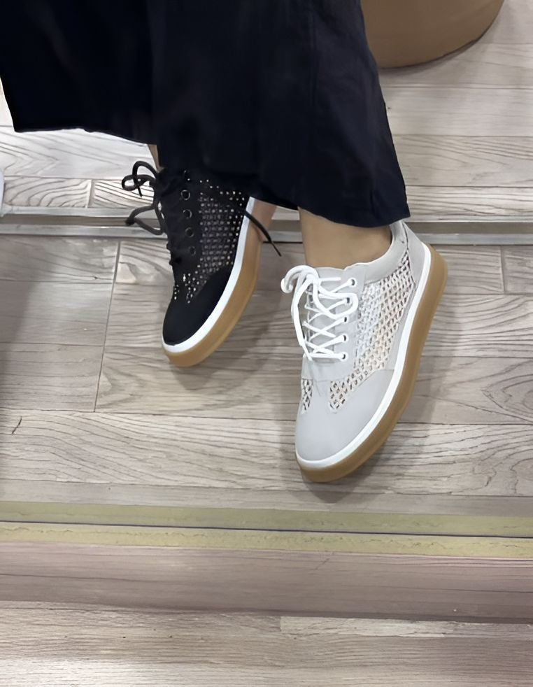 Mesh Hollow Breathable Women Shoes