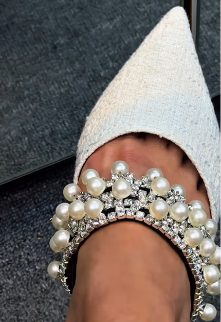 Pointed Pearl Women Shoes