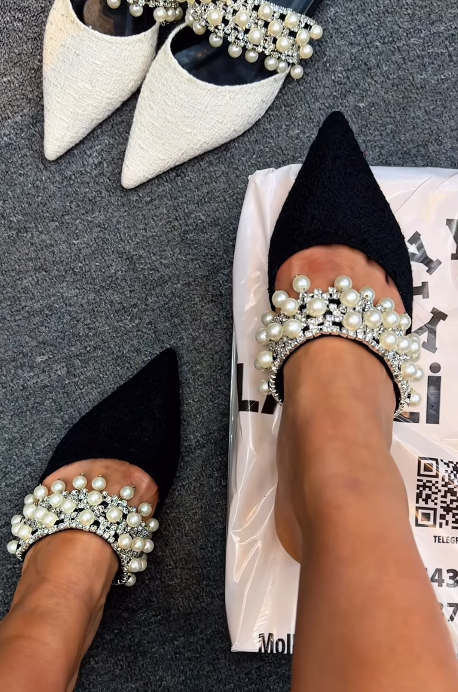 Pointed Pearl Women Shoes