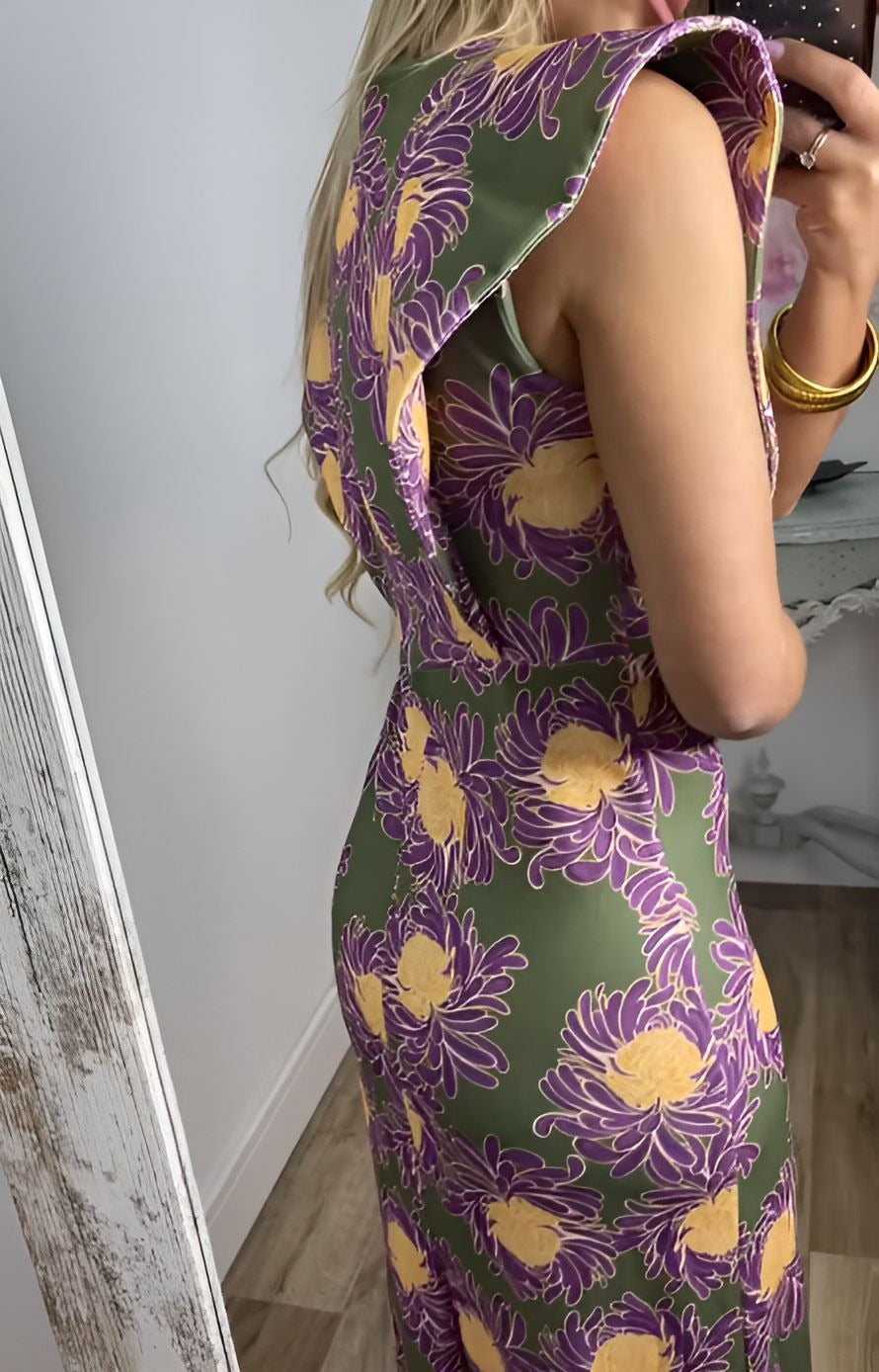 Elegant Floral Print Dress