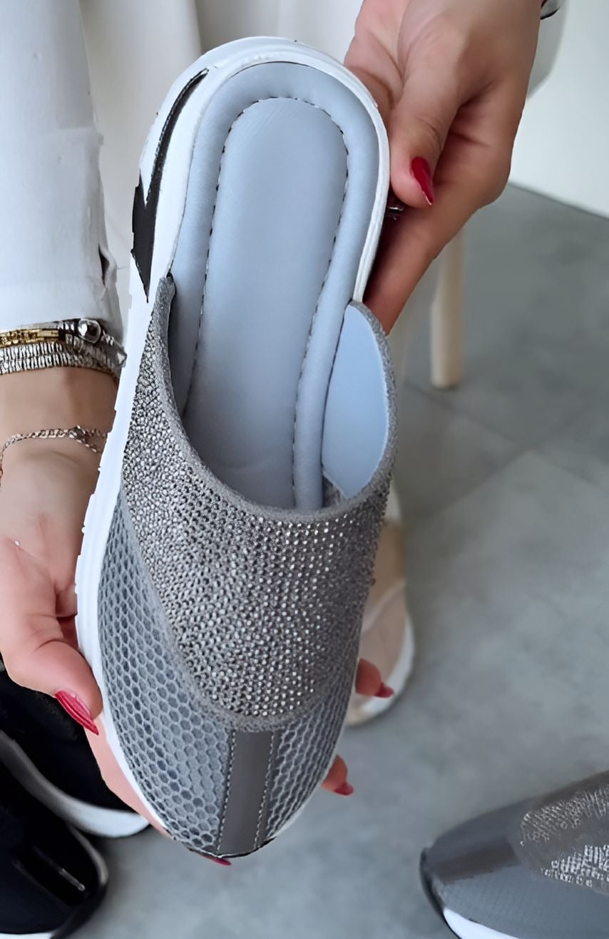 Subtle Glitter Platform Shoes