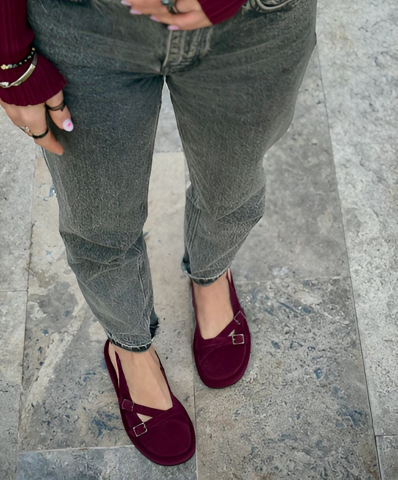 Women Velvet Flat Sandals