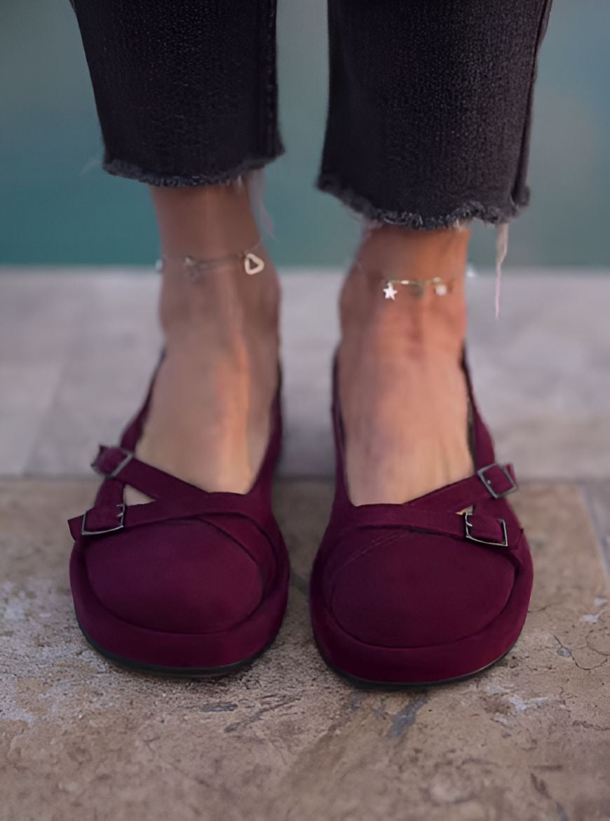 Women Velvet Flat Sandals